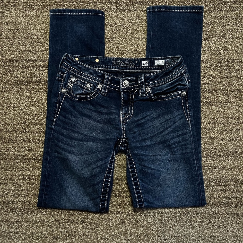 NWOT Girls Miss Me skinny jeans with a 28 1/2” inseam.
